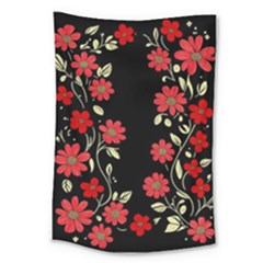 Pattern Flowers Design Nature Large Tapestry by Pakjumat