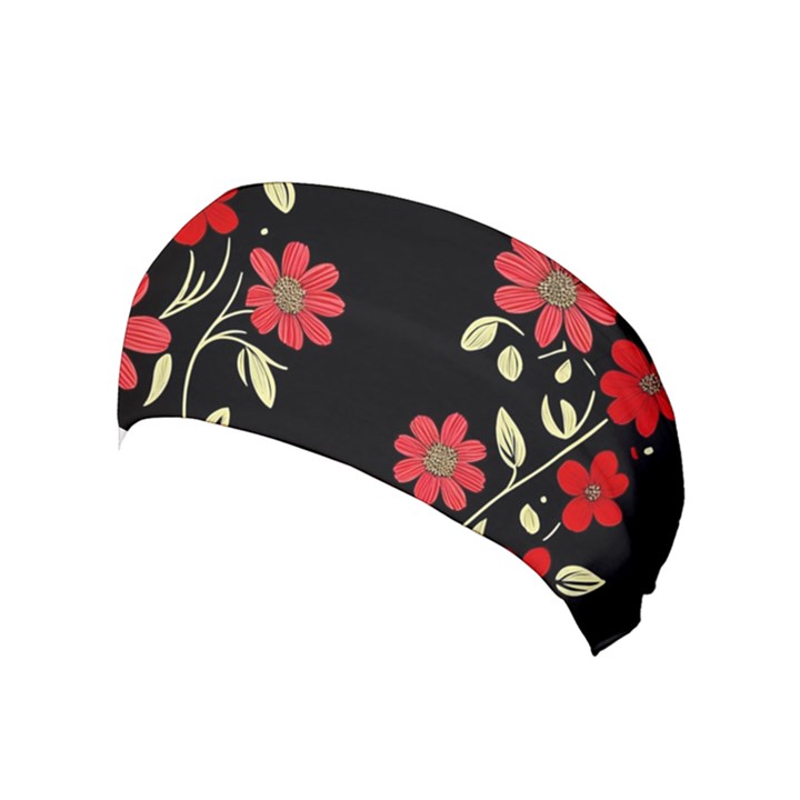 Pattern Flowers Design Nature Yoga Headband