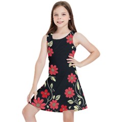 Pattern Flowers Design Nature Kids  Lightweight Sleeveless Dress by Pakjumat