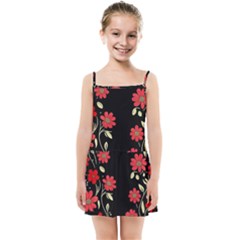 Pattern Flowers Design Nature Kids  Summer Sun Dress