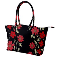 Pattern Flowers Design Nature Canvas Shoulder Bag by Pakjumat