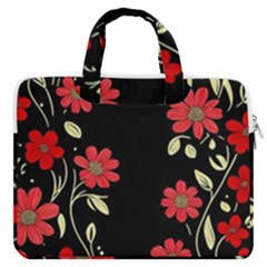 Pattern Flowers Design Nature Macbook Pro 13  Double Pocket Laptop Bag