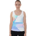 Abstract T- Shirt Minimalistic Abstract Northern Lights T- Shirt Velvet Tank Top View1