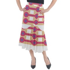 Abstract T- Shirt Model 23 T- Shirt Midi Mermaid Skirt