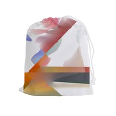 Abstract T- Shirt Pink Colorful Abstract Minimalism T- Shirt Drawstring Pouch (xl) by EnriqueJohnson