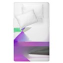 Abstract T- Shirt Purple Northern Lights Colorful Abstract T- Shirt Duvet Cover Double Side (Single Size) View1