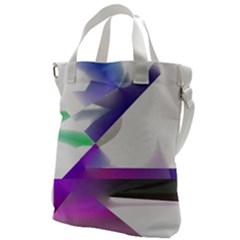 Abstract T- Shirt Purple Northern Lights Colorful Abstract T- Shirt Canvas Messenger Bag by EnriqueJohnson