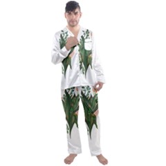 Abstract T- Shirt Therwaro T- Shirt Men s Long Sleeve Satin Pajamas Set