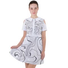 Abstract T- Shirt Vea I I T- Shirt Short Sleeve Shoulder Cut Out Dress  by EnriqueJohnson