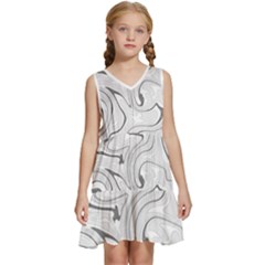 Abstract T- Shirt Vea I I T- Shirt Kids  Sleeveless Tiered Mini Dress by EnriqueJohnson