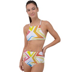 African Patterns T- Shirt Africa Is My Dna T- Shirt Halter Tankini Set