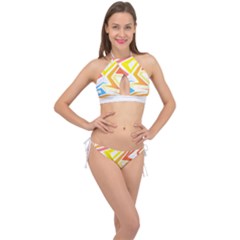 African Patterns T- Shirt Africa Is My Dna T- Shirt Cross Front Halter Bikini Set