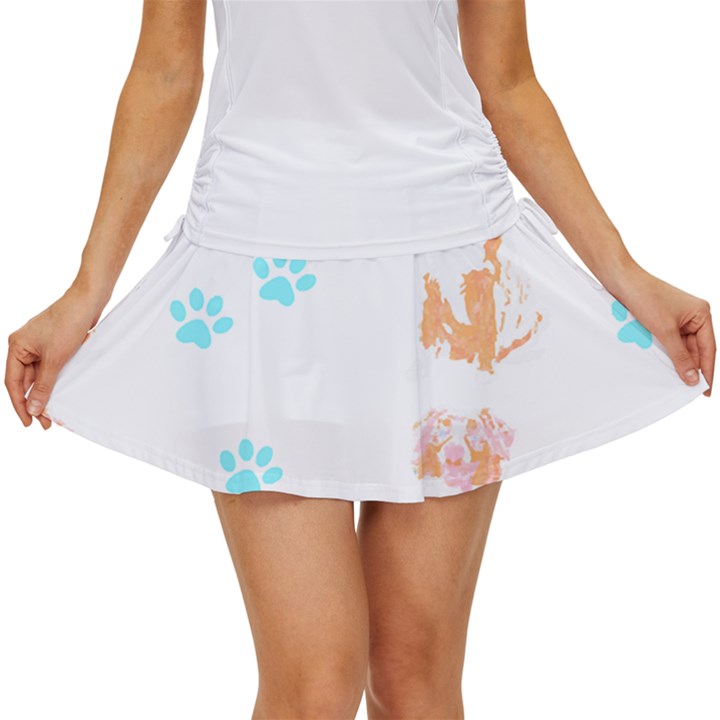 Australian Shepherd Dog Pattern T- Shirt Australian Shepherd Dog Cute Pattern T- Shirt (2) Women s Skort