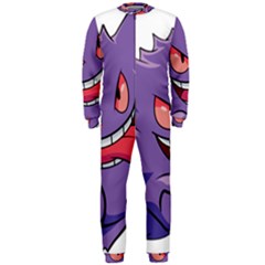 Purple Funny Monster Onepiece Jumpsuit (men) by Sarkoni