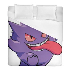 Purple Funny Monster Duvet Cover (full/ Double Size) by Sarkoni