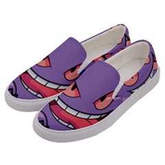 Purple Funny Monster Men s Canvas Slip Ons by Sarkoni