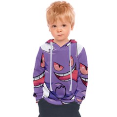 Purple Funny Monster Kids  Overhead Hoodie by Sarkoni