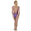 Purple Funny Monster High Leg Strappy Swimsuit View2