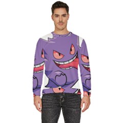 Purple Funny Monster Men s Fleece Sweatshirt