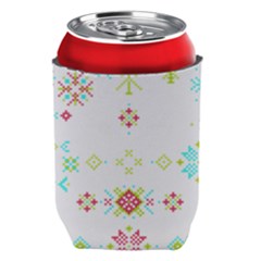 Christmas Cross Stitch Pattern Effect Holidays Symmetry Can Holder by Sarkoni