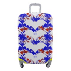 Bat Pattern T- Shirt White Bats And Bows Red Blue T- Shirt Luggage Cover (small) by EnriqueJohnson