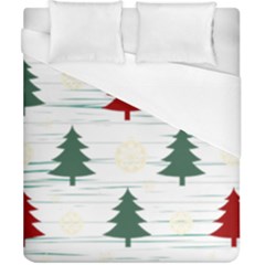 Christmas Tree Snowflake Pattern Duvet Cover (california King Size) by Sarkoni