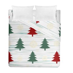 Christmas Tree Snowflake Pattern Duvet Cover Double Side (full/ Double Size) by Sarkoni