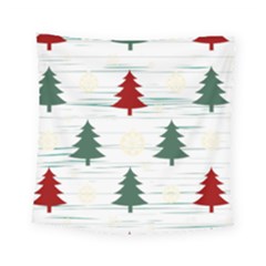 Christmas Tree Snowflake Pattern Square Tapestry (small) by Sarkoni