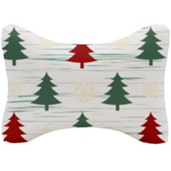 Christmas Tree Snowflake Pattern Seat Head Rest Cushion by Sarkoni