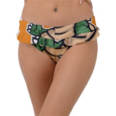 Funny Crocodile Frill Bikini Bottoms by Sarkoni