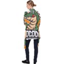 Funny Crocodile Long Sleeve Velvet Kimono  View2