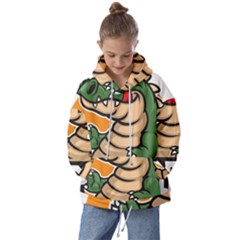 Funny Crocodile Kids  Oversized Hoodie by Sarkoni