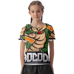 Funny Crocodile Kids  Frill Chiffon Blouse by Sarkoni