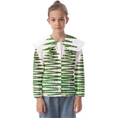 Christmas Tree Holidays Kids  Peter Pan Collar Blouse by Sarkoni