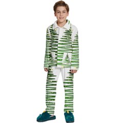 Christmas Tree Holidays Kids  Long Sleeve Velvet Pajamas Set by Sarkoni