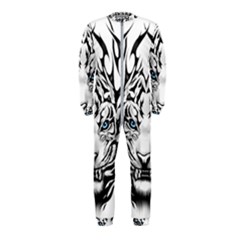 White And Black Tiger Onepiece Jumpsuit (kids) by Sarkoni