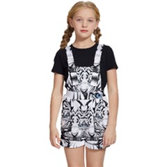 White And Black Tiger Kids  Short Overalls by Sarkoni