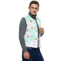 Batik T- Shirt Batik Flowers Pattern 15 Men s Button Up Puffer Vest	 View2