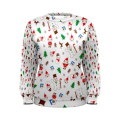 Christmas Santa Claus Pattern Women s Sweatshirt