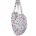 Christmas Santa Claus Pattern Giant Heart Shaped Tote View3