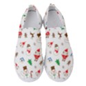 Christmas Santa Claus Pattern Women s Slip On Sneakers View1