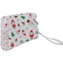 Christmas Santa Claus Pattern Wristlet Pouch Bag (Small) View2