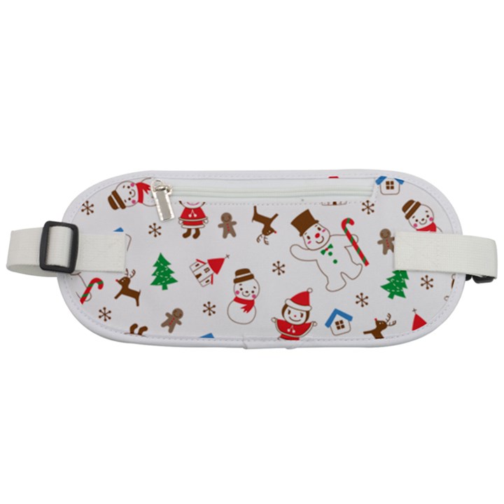 Christmas Santa Claus Pattern Rounded Waist Pouch