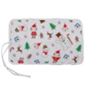 Christmas Santa Claus Pattern Pen Storage Case (M) View1