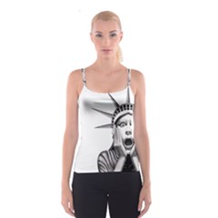 Funny Statue Of Liberty Parody Spaghetti Strap Top by Sarkoni