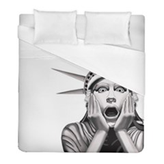 Funny Statue Of Liberty Parody Duvet Cover (full/ Double Size) by Sarkoni