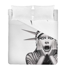 Funny Statue Of Liberty Parody Duvet Cover Double Side (full/ Double Size) by Sarkoni