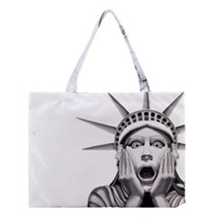 Funny Statue Of Liberty Parody Medium Tote Bag by Sarkoni