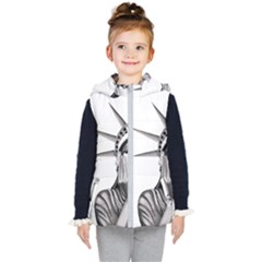 Funny Statue Of Liberty Parody Kids  Hooded Puffer Vest by Sarkoni