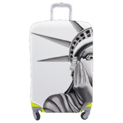 Funny Statue Of Liberty Parody Luggage Cover (medium) by Sarkoni